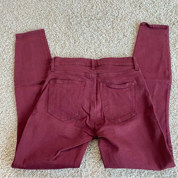 Gap Skinny Jeans Maroon size 28 like new worn once - Picture 2 of 4